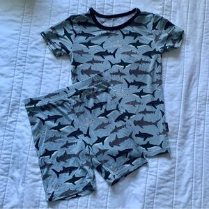 Millie + Roo • Sharks 2-Piece Shortie Set 4T